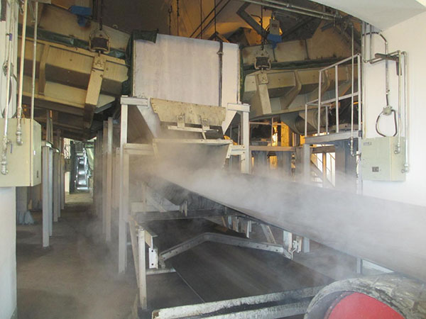 皮帶干霧抑塵案例